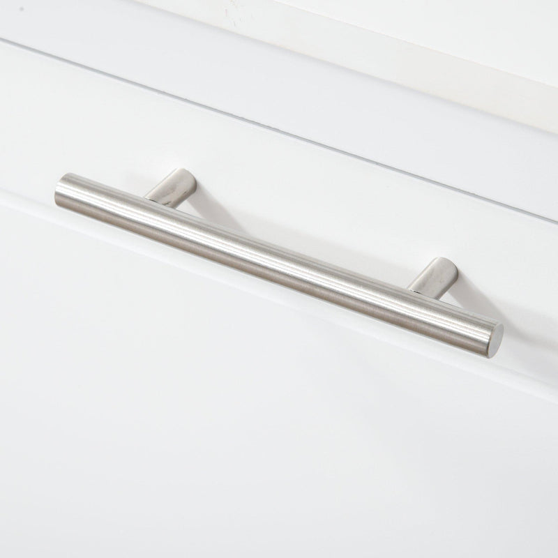 Mobile per Ingresso con Appendiabiti 60x35x169 cm in Legno MDF Bianco