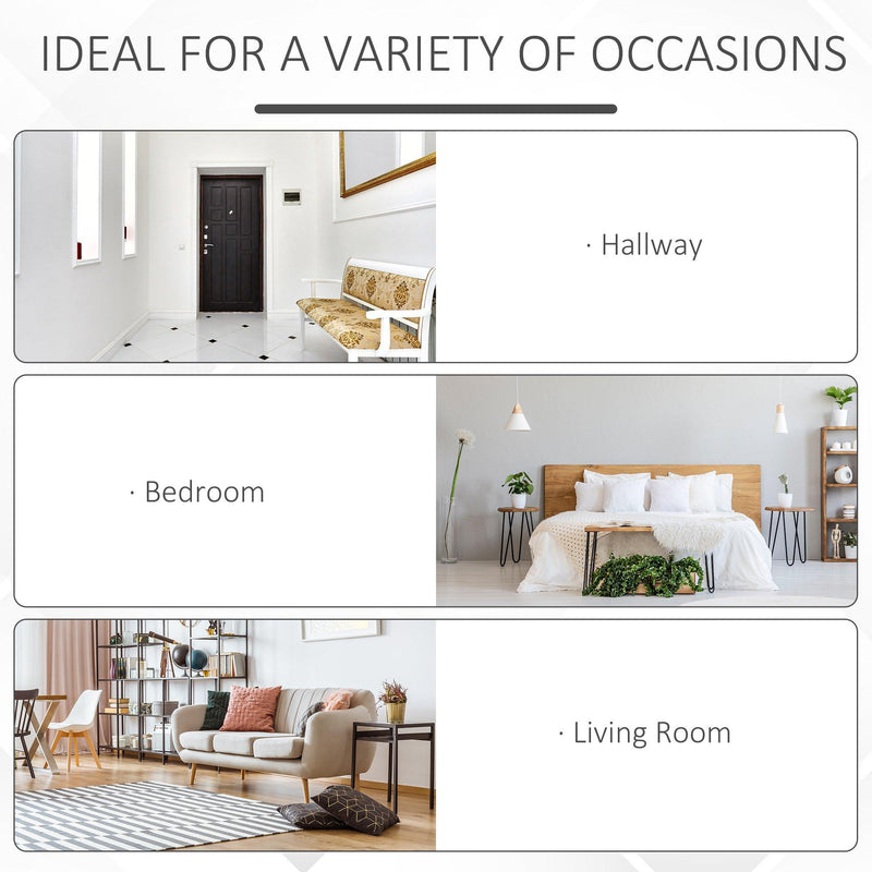 Mobile per Ingresso con Appendiabiti 60x35x169 cm in Legno MDF Bianco