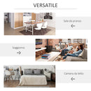 Poltroncina Imbottita 70x66,5x82 cm in Tessuto Effetto Velluto Giallo