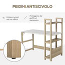 Scrivania con Libreria da Ufficio 120x67x120,5 cm in Legno Rovere