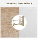 Scrivania con Libreria da Ufficio 120x67x120,5 cm in Legno Rovere