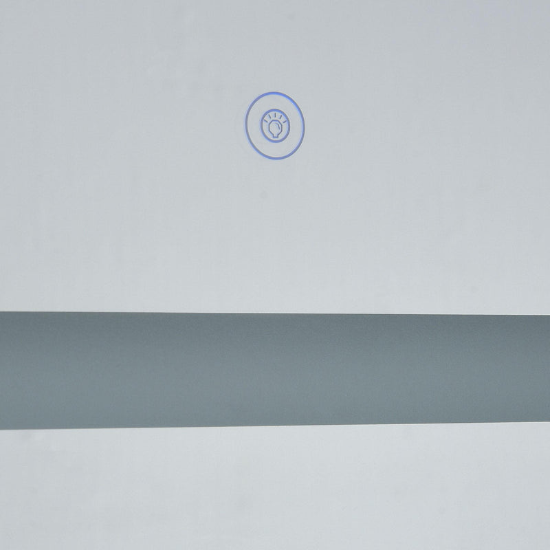 Specchio per Bagno da Parete  120x60x4 cm con LED e Interruttore Touch