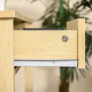 Consolle Ingresso 2 Cassetti 100x30x76 cm in Legno Naturale