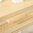 Consolle Ingresso 2 Cassetti 100x30x76 cm in Legno Naturale