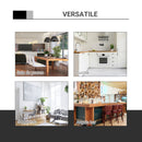 Tavolino da Bar Ø60x69-93 cm in Metallo e MDF Bianco