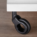 Kit 4 Ruote per Mobili Ø50 mm in Plastica e Acciaio Emuca Nero