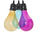 Lampadario Oklahoma 3 Luci Ø25x135 Vetro Ø3,5 cm Metallo e Vetro