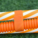 Set Addestramento Cani da Esterno Ø60x297 cm Slalom Ostacolo e Tunnel Arancione