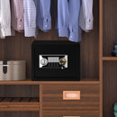 Cassaforte a Mobile Digitale a Batteria 35x30x39,3 cm in Acciaio Nera