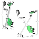 Cyclette Magnetica Pieghevole con Display LCD Verde