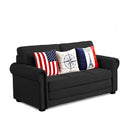 Divano Letto 180x85x92 cm in Tessuto Nero