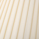 Lampada da Terra con Paralume 45x27x165 cm E27 in Metallo e Tessuto Biano Crema