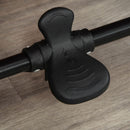 Passeggino per Cani Taglia Piccola Media 104,5x68,5x110 cm in Acciaio e Tessuto Oxford Grigio e Blu