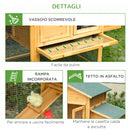 Pollaio Gabbia per Galline 168x75x103 cm con Area Aperta