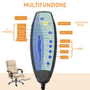 Sedia Poltrona Presidenziale Massaggiante da Ufficio in Similpelle Beige