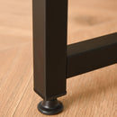 Scrivania da Ufficio 120x60x75 cm in Metallo e Legno Marrone Rustico