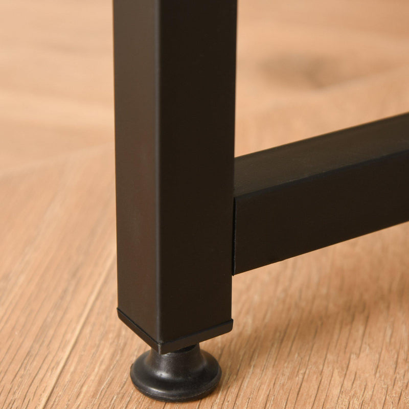 Scrivania da Ufficio 120x60x75 cm in Metallo e Legno Marrone Rustico