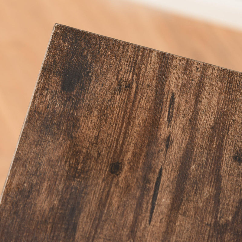 Scrivania da Ufficio 120x60x75 cm in Metallo e Legno Marrone Rustico