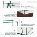 Serra da Giardino 100x50x150 cm in PVC Trasparente