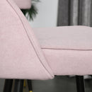 Set 2 Sgabelli da Bar 55x44,5x101 cm in Poliestere Rosa