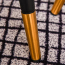 Set 2 Tavolini a Forma di Goccia in Legno Noce