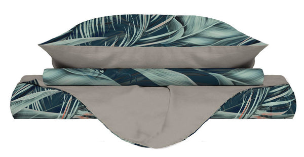 acquista Bettbezug mit Kissenbezügen aus tropischer Mikrofaser in verschiedenen Größen