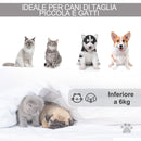 Tenda Cuccia per Gatti e Cani Piccoli Ø50x70 cm in Feltro Peluche Grigio