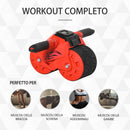 Attrezzo per Allenamento Addominali con Tappetino per Ginocchia Rosso