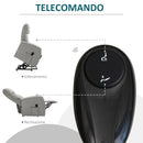 Poltrona Alzapersona Elettrica 1 Motore in Tessuto Grigio