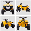 Mini Quad Elettrico per Bambini 6V Nero e Giallo