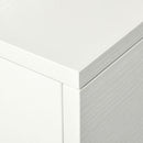 Scrivania con Cassetti e Ruote 100x36x88 cm in Metallo e MDF Bianca