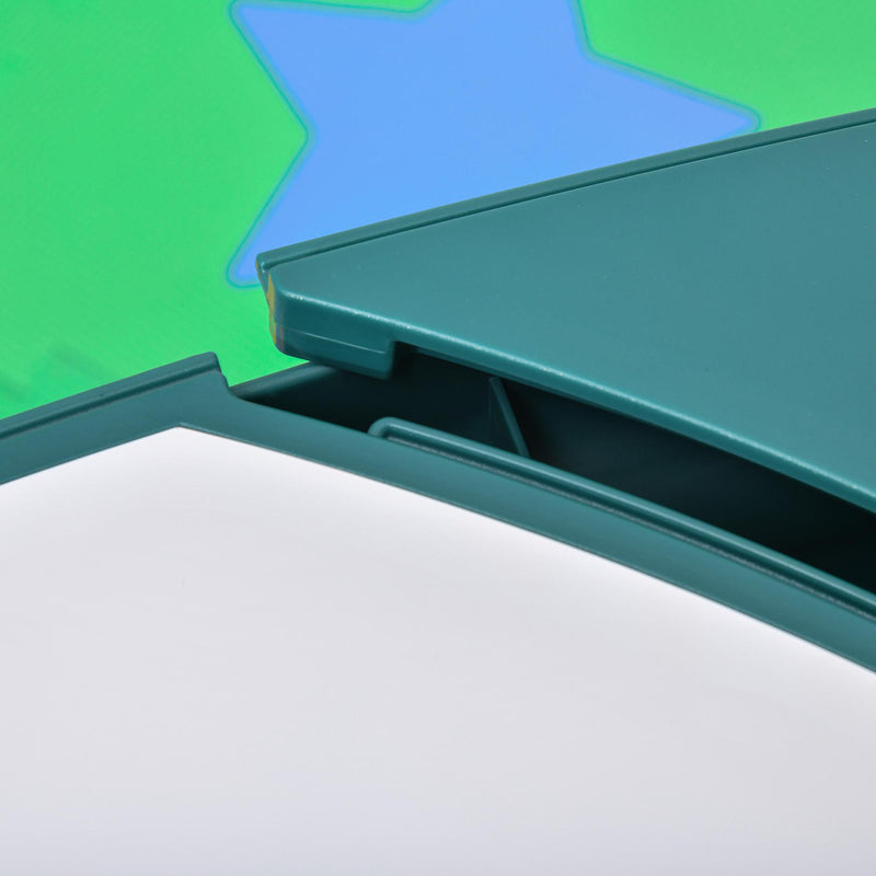 Set Tavolino con Sedia per Bambini in ABS Giallo e Verde