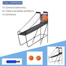 Canestro da Basket con Scivolo e Segnapunti Elettronico 66x207x206 cm