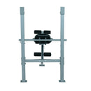 Panca Piana Sollevamento Pesi e Addominali Regolabile con Porta Bilanciere 165x68×114 cm Nera