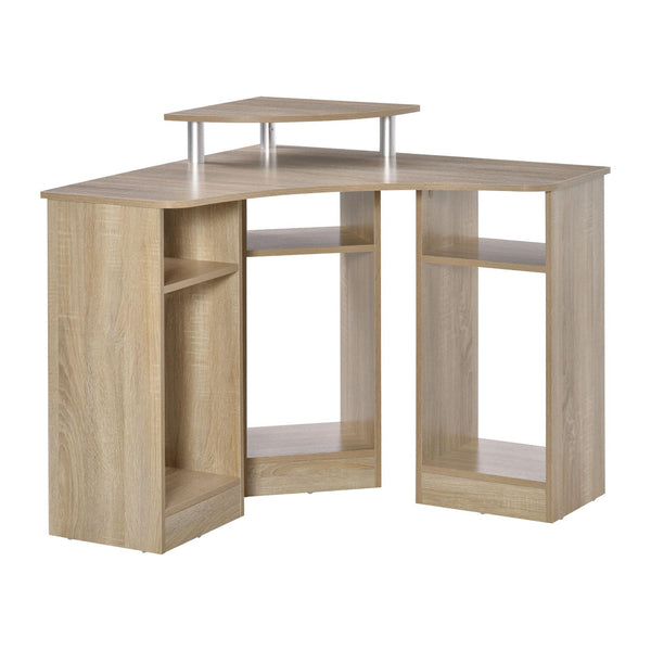 Eckschreibtisch PC-Halter 90x90x83,5 cm Holz Spanplatte Eiche online