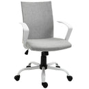 Sedia Ergonomica e Girevole da Ufficio in Tessuto Grigio 61x61x89-99 cm