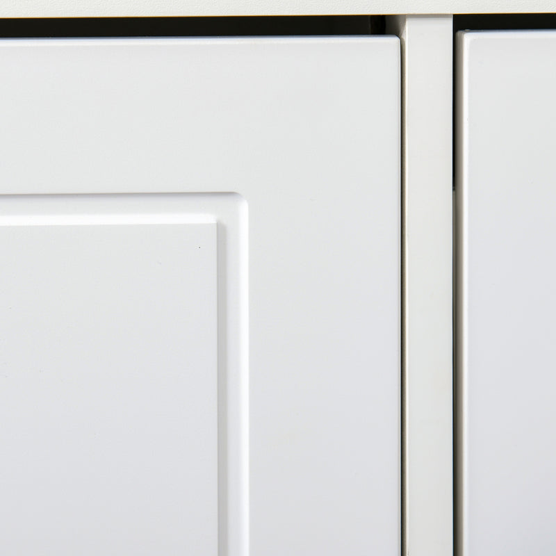 Panca Scarpiera Salvaspazio per 8 Paia di Scarpe 104x24x55 cm Bianca