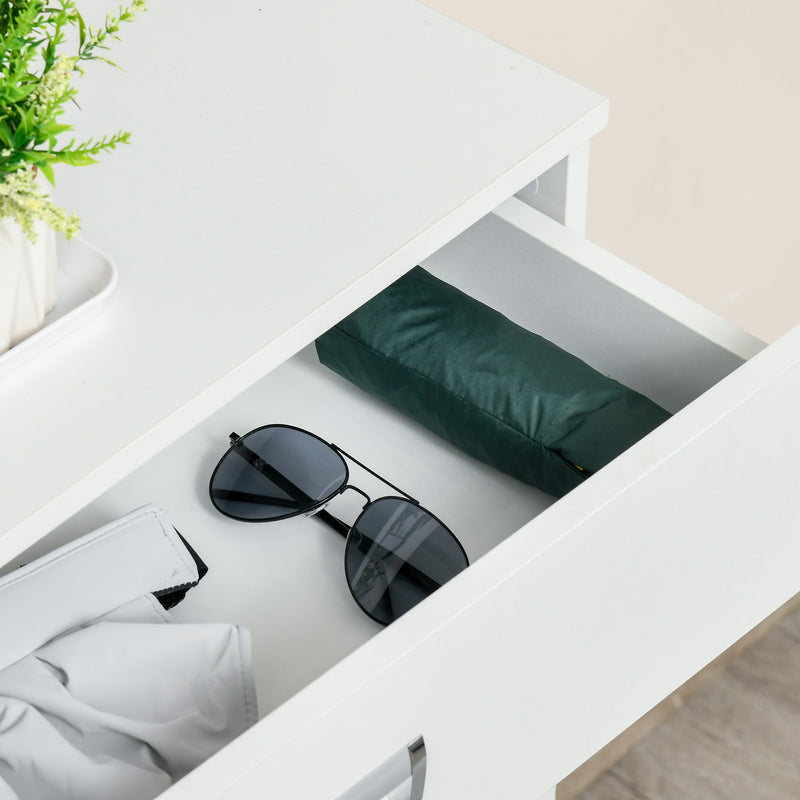 Scarpiera per 12 Paia di Scarpe in Legno Truciolato 70x29x92 cm Bianca