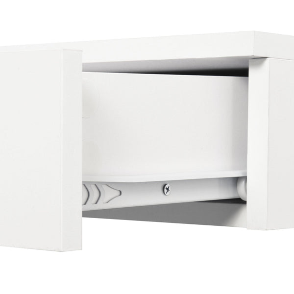 acquista Set mit 2 hängenden Nachttischen 35 x 32 x 22,5 cm in weißem Holz