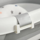 Vaschetta Bagnetto Pieghevole per Bambini 81,5x50,5x23,5 cm 0-3 Anni Grigio Bianco