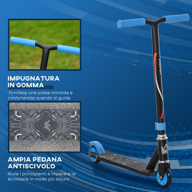 Monopattino per Bambini 64,5x37x76 cm in Metallo e Alluminio Nero