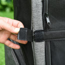 Trolley Zaino Trasportino per Cani e Gatti 42x25x55 cm in Oxford con Rete Traspirante Grigio