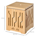 Diffusore di Aromi Oli Essenziali Vaporizzatore con Luci in Legno