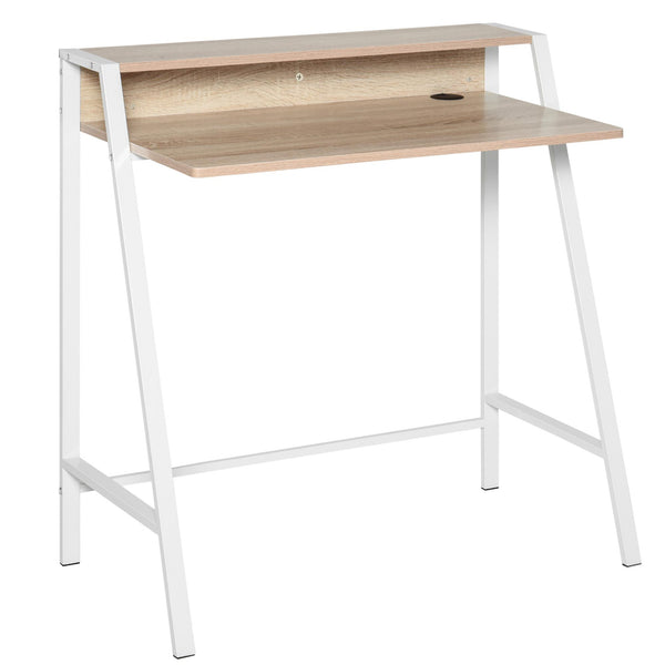 Schreibtisch 84x45x85 cm aus Holz und Eichenmetall prezzo