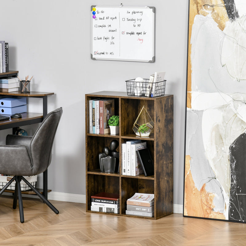 Libreria 6 Ripiani 65,5x30x97,5 cm in Legno Marrone