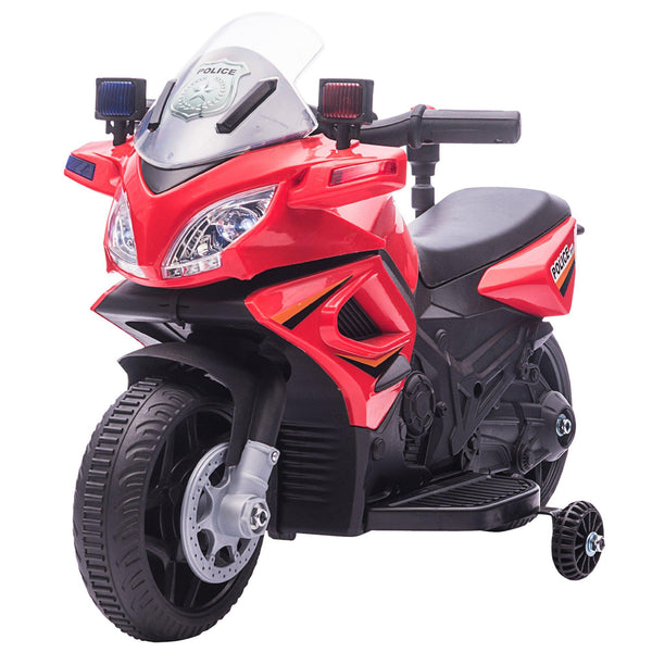 Police Elektro-Motorrad für Kinder 6V Police Red sconto