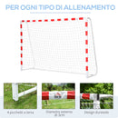 Porta da Calcio 302x83x201 cm in Plastica Bianca