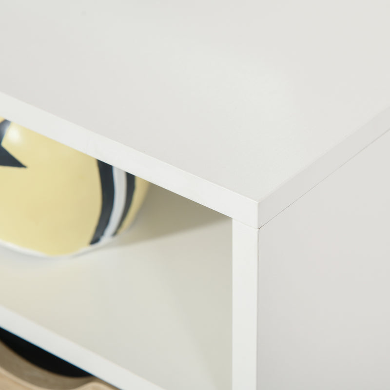 Mobile TV 117x39x57 cm in Truciolare Bianco e Rovere