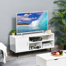 Mobile TV 1 Anta 3 Ripiani 120x40x55 cm in MDF Bianco