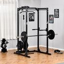 Stazione Fitness Multifunzione 155x118x220 cm in Acciaio Nera